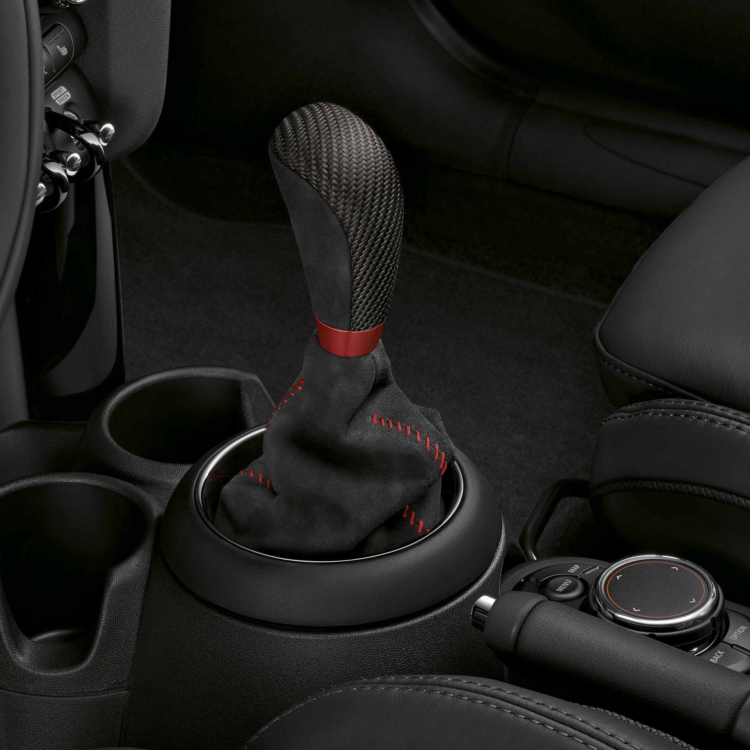 MINI John Cooper Works – gear lever knob –   carbon alcantara